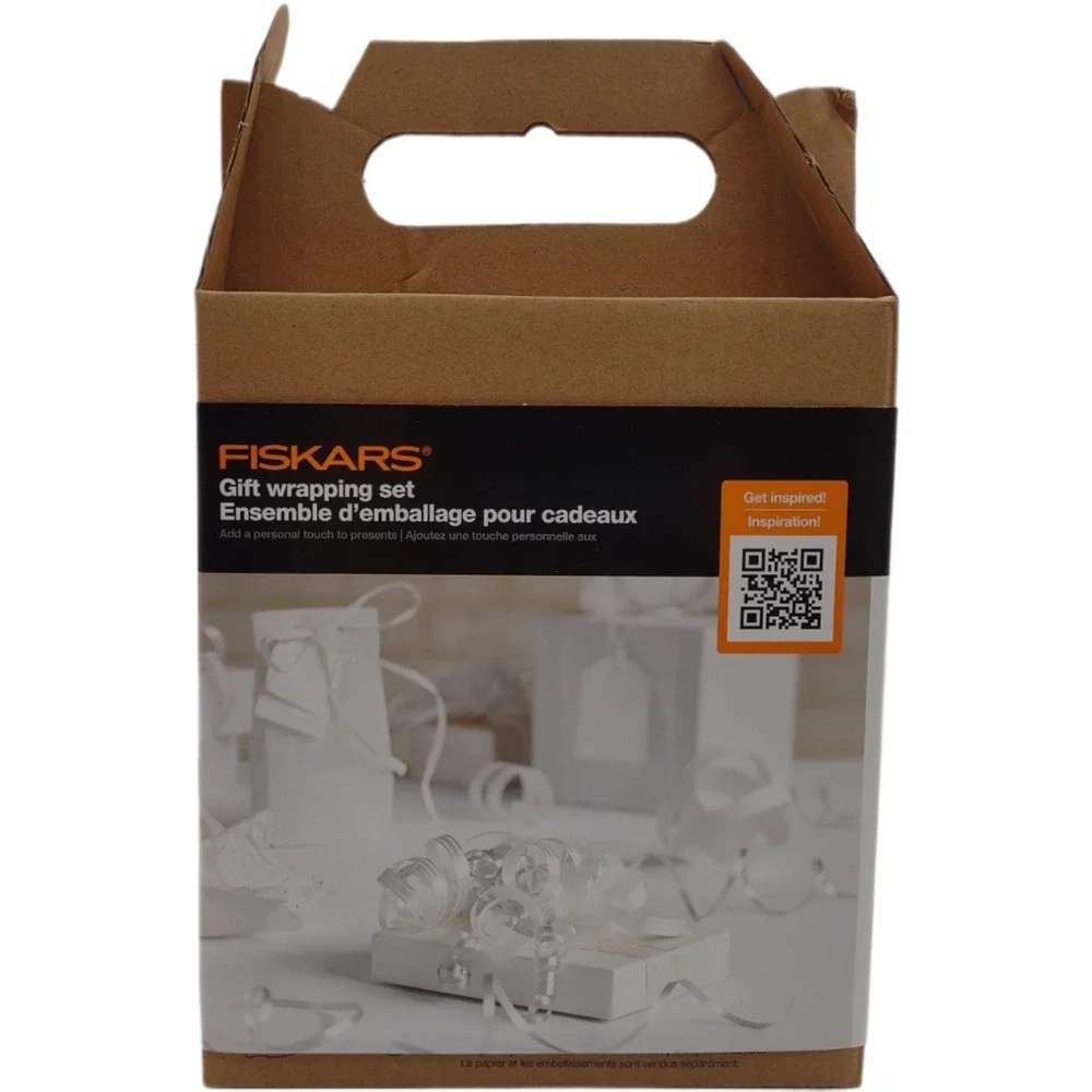 Fiskars Gift Wrapping Set Cutter Punch Homemade‎ Tags Curls Presents